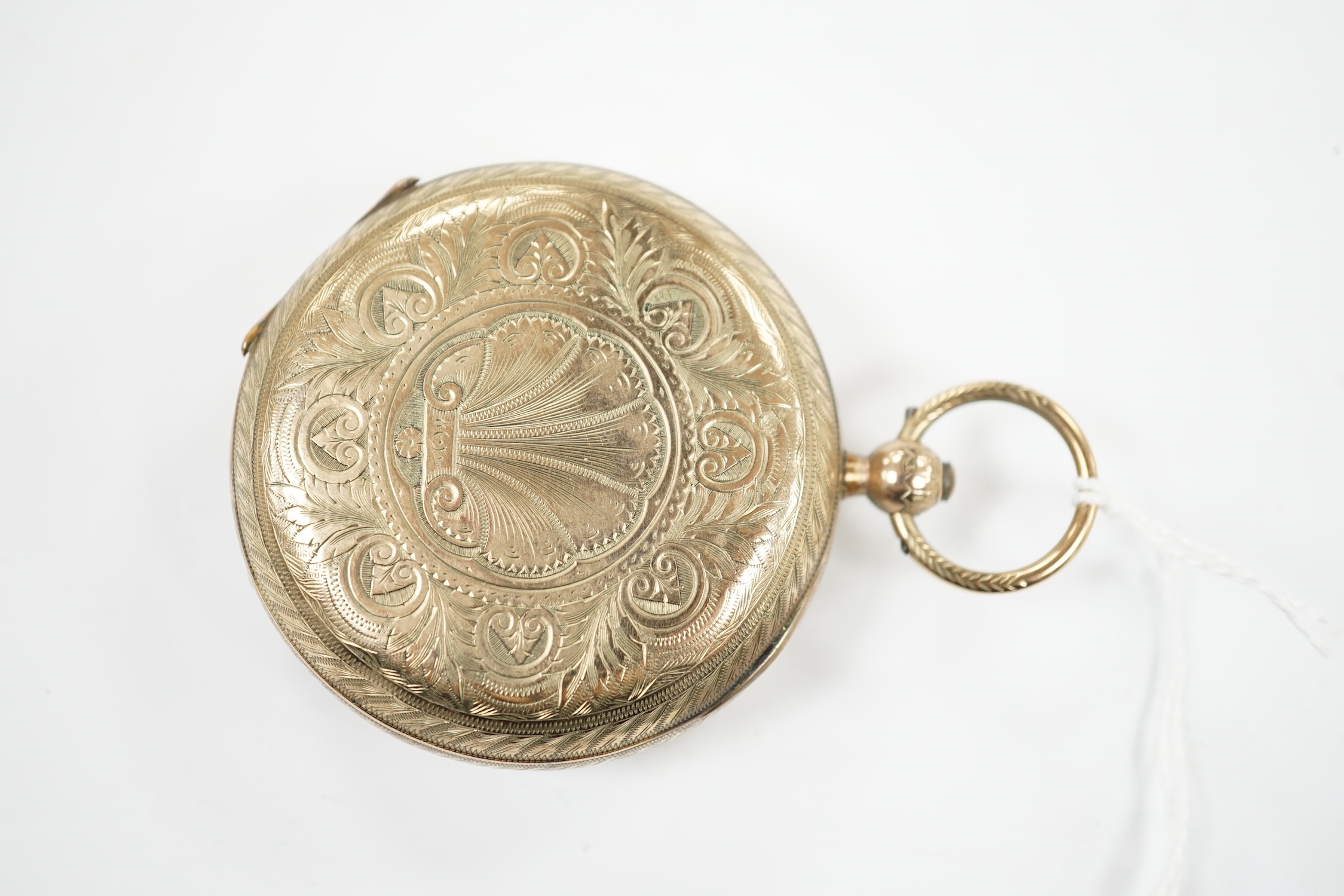 An Edwardian engraved 9ct gold keywind hunter pocket watch by John Forrest, London, chronometer maker to the Admiralty